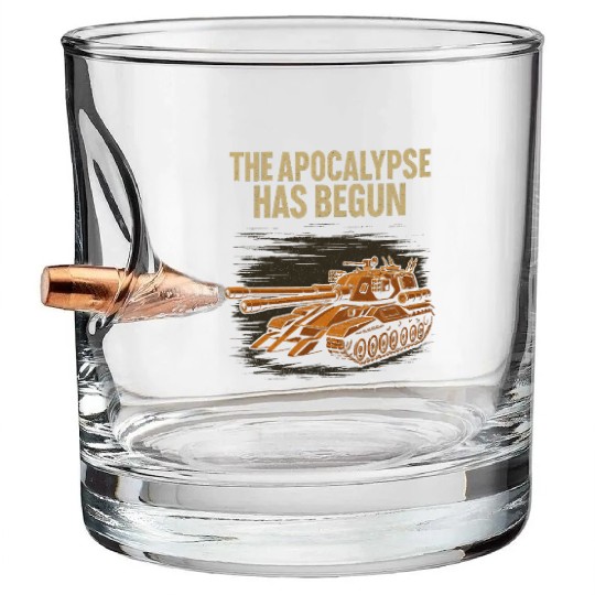 The Apocalypse Has Begun – Armored Titan Bullet Whiskey Glasses