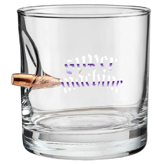 Gothic Gradient Calligraphy Super Machine Bullet Whiskey Glasses