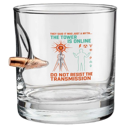 Signal 1 – Do Not Resist the Transmission Bullet Whiskey Glasses