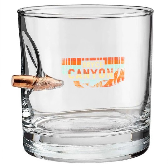 Bryce Canyon US National Park Vintage Bullet Whiskey Glasses