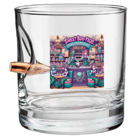 Sweet Boo-Tiqe Zombie Mermaid Cafe Bullet Whiskey Glasses