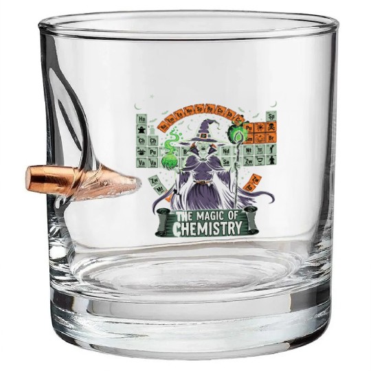Witch Chemistry Alchemy Design Bullet Whiskey Glasses