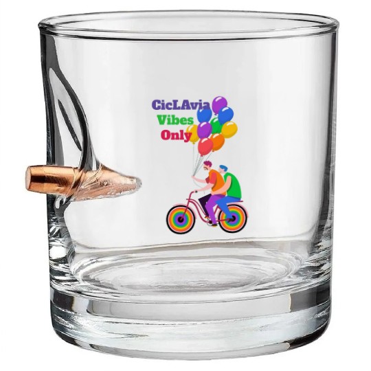 Los Angeles Open Streets Cycling Bullet Whiskey Glasses