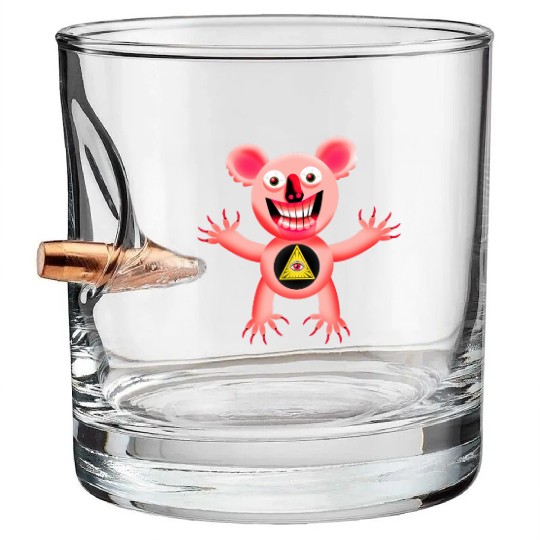 Masey the Wicked Koala Bullet Whiskey Glasses