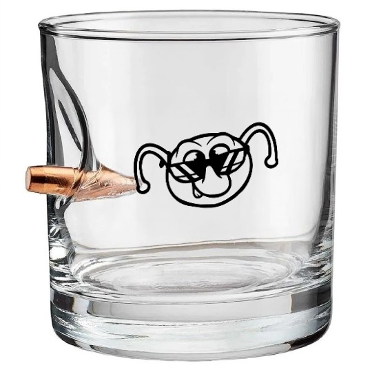 Caterpillar Sunglasses Cool Smile Cheeky Fun Alien Bullet Whiskey Glasses