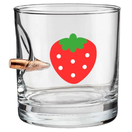 Cute Strawberry Bullet Whiskey Glasses