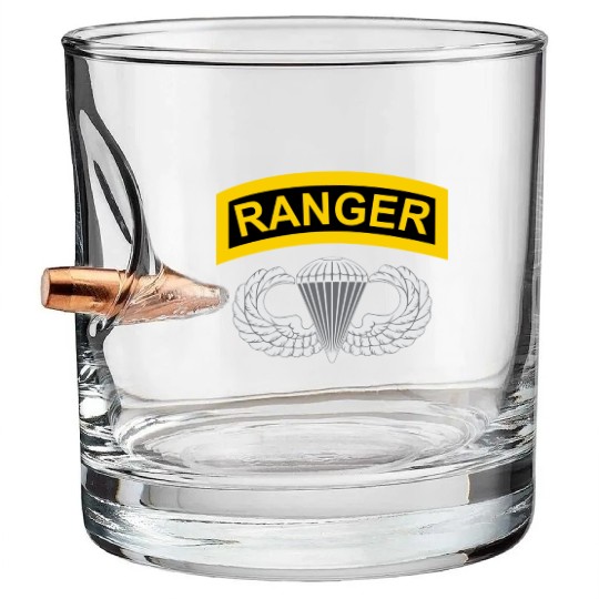 Airborne Ranger Bullet Whiskey Glasses