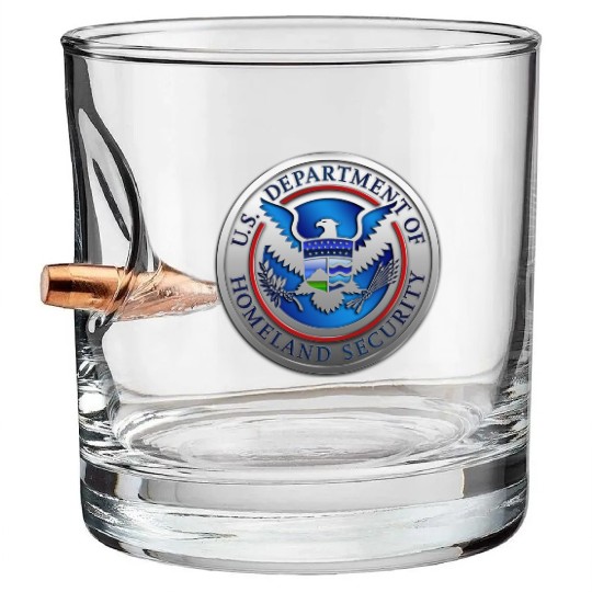 Department of Homeland Security (DHS) Bullet Whiskey Glasses