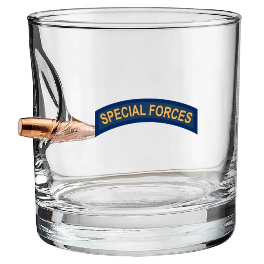 Special Forces tab Bullet Whiskey Glasses
