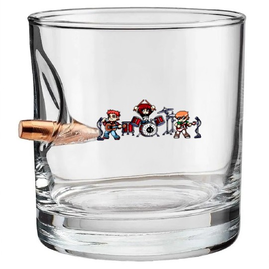 Scott Pilgrim Band Bullet Whiskey Glasses