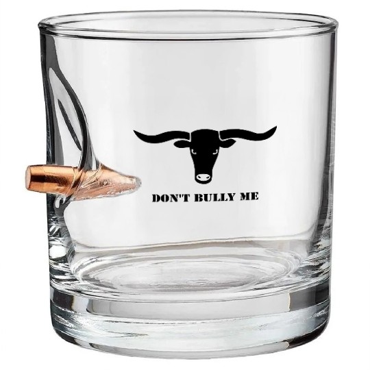 bull skull ox horn horns bully cow farmer cowboy Bullet Whiskey Glasses