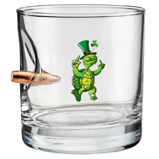 Saint Patrick's Day Turtle Bullet Whiskey Glasses