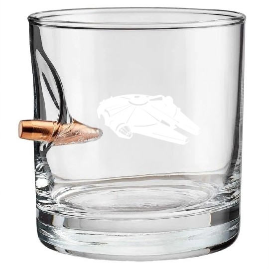 Millennium Falcon White Bullet Whiskey Glasses