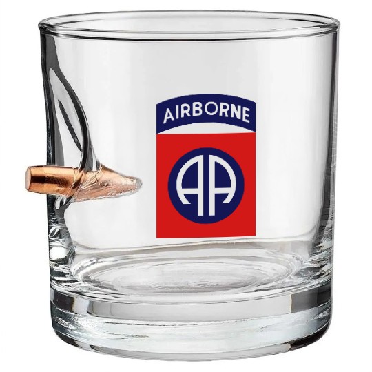 82nd Airborne Bullet Whiskey Glasses