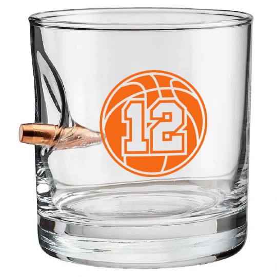 12 Basketball Vector 1_color TAS Bullet Whiskey Glasses