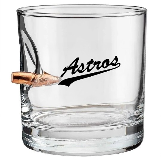 Astros Bullet Whiskey Glasses