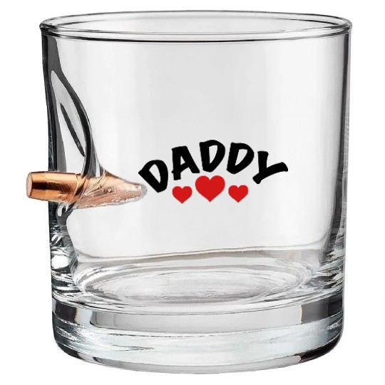 Daddy / i love my dad / father 2c Bullet Whiskey Glasses