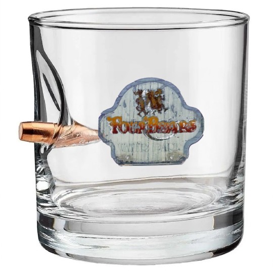 Four Bears Vintage Waterpark Michigan Bullet Whiskey Glasses