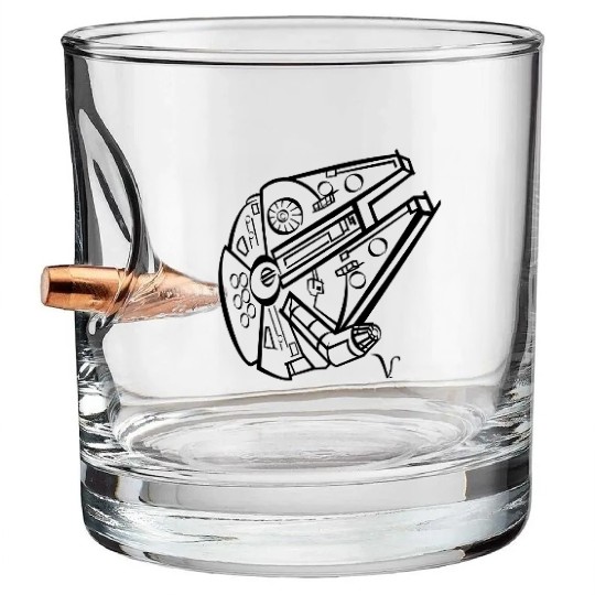 Millennium Falcon [Artist Rendering 4] Bullet Whiskey Glasses