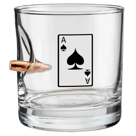 Ace of Spades Bullet Whiskey Glasses
