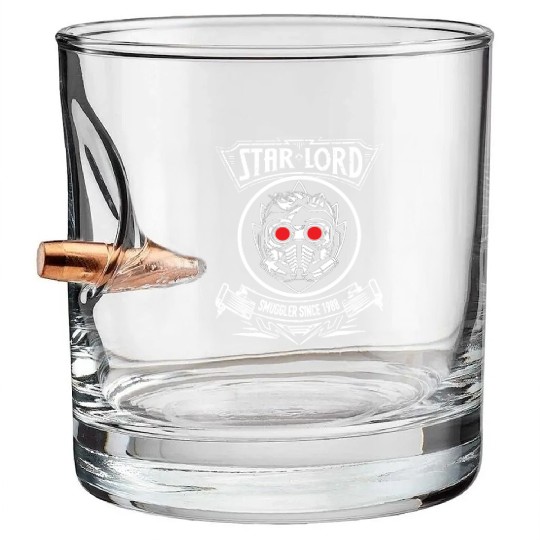 Peter Quill – Star Lord – Smuggler since 1988 Bullet Whiskey Glasses