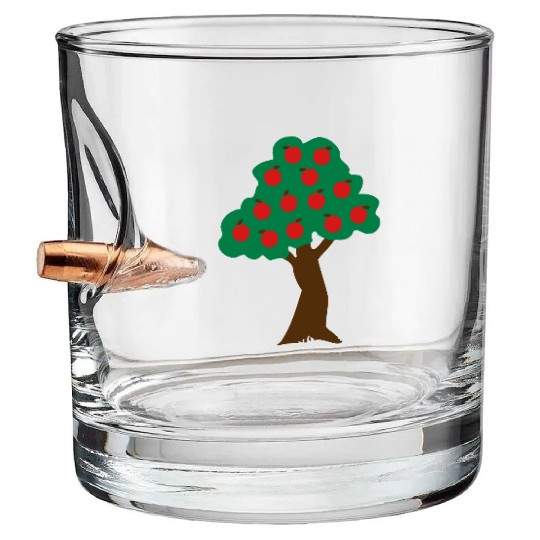 ♥ټApple Tree-Eat More Awesome Fruitټ♥ Bullet Whiskey Glasses