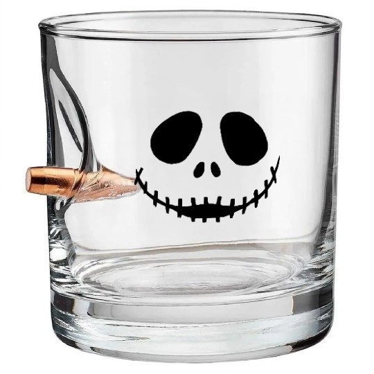 Halloween - Horror - Mask - Skull Bullet Whiskey Glasses