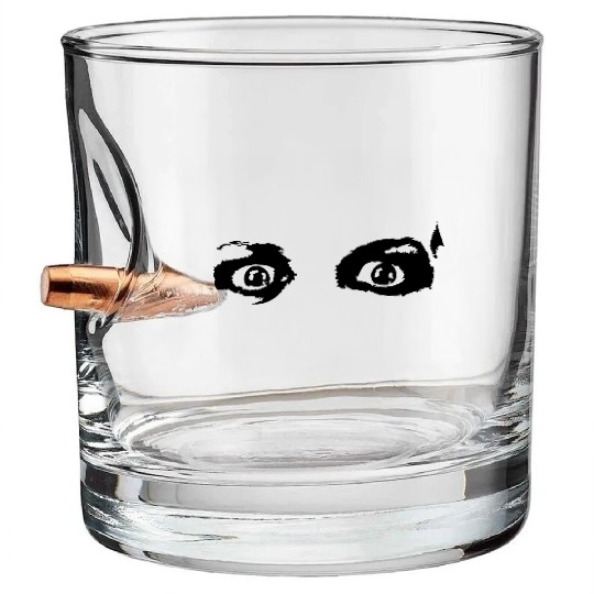 Halloween - Horror - Eyes - Watching You Bullet Whiskey Glasses