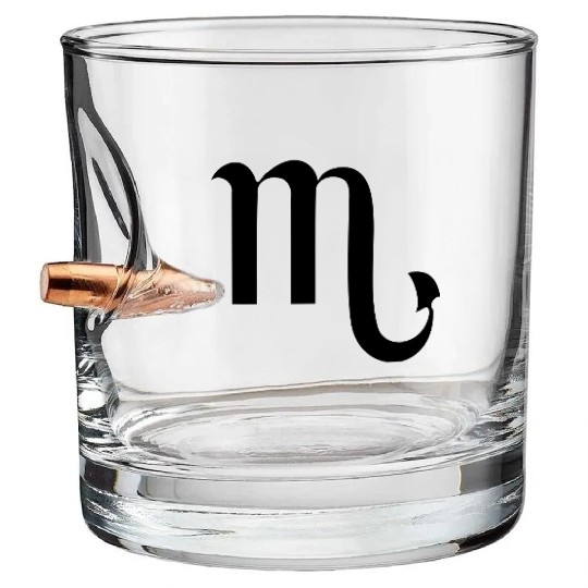 ★♥Best Star Sign Scorpio Symbol-Love Scorpio♥★ Bullet Whiskey Glasses