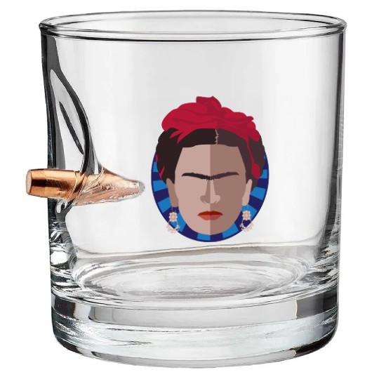 TGIF | Thank God it's Frida Kahlo Bullet Whiskey Glasses