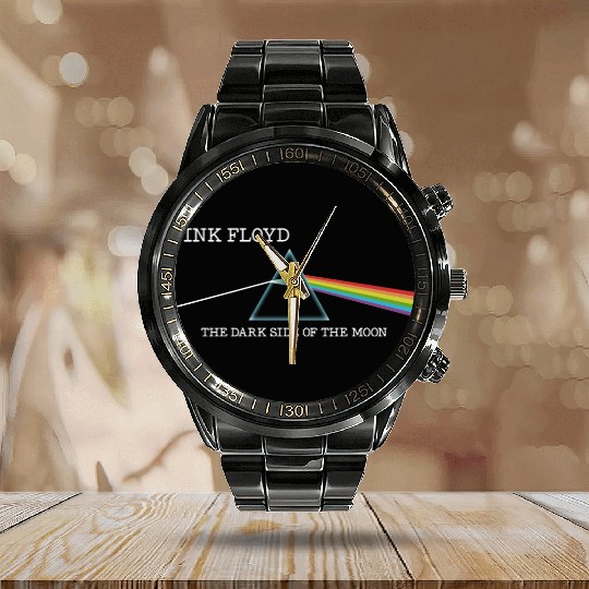 Pink Floyd Dark Side Of The Moon Calendar Steel Band Watch