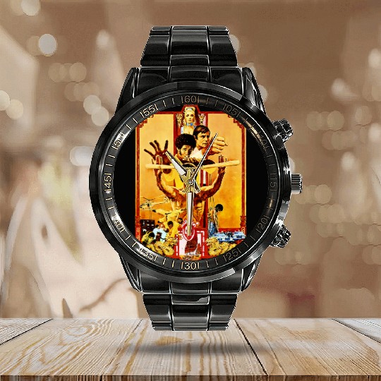 Bruce Lee - Enter The Dragon Calendar Steel Band Watch