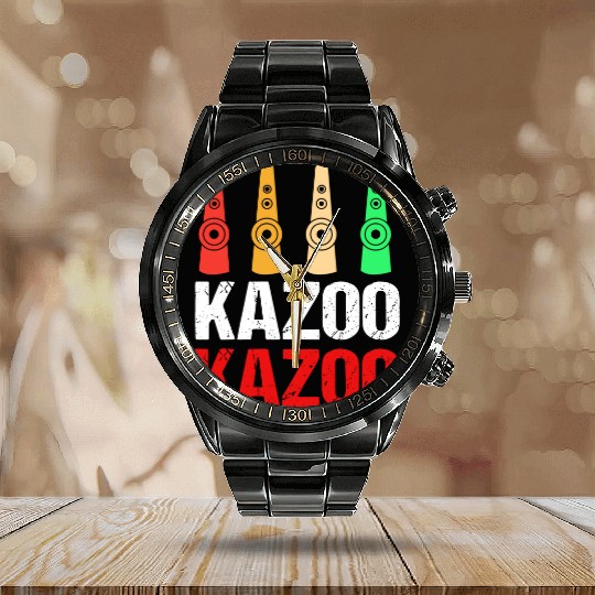 Kazoo Calendar Steel Band Watch