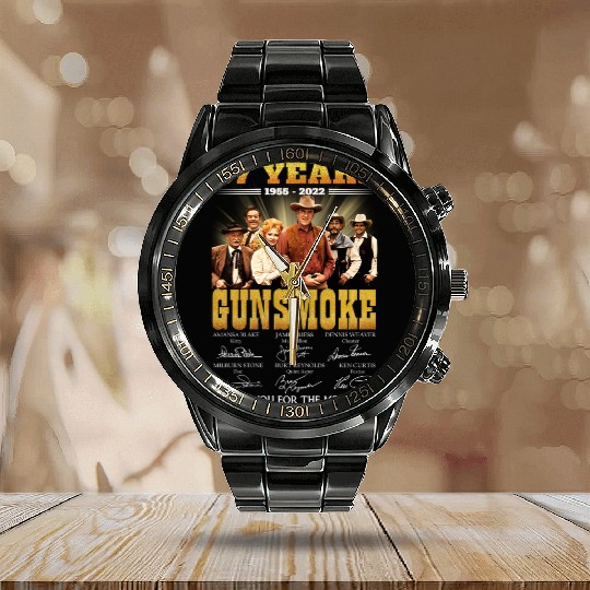 Discover 67 Years Gunsmoke Cast Signatures Thank You For Memories Classic Calendar Steel Band Watch