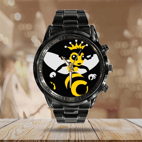 Queen Bee Calendar Steel Band Watch