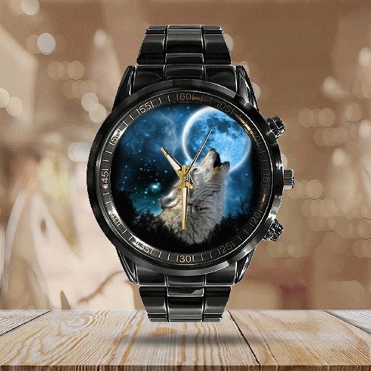 Silver Wolfs Skylight 3px Calendar Steel Band Watch