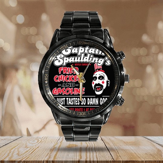 Funny captain spaulding for president Calendar Steel Band Watch