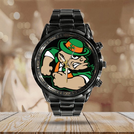 Leprechan Icon Calendar Steel Band Watch