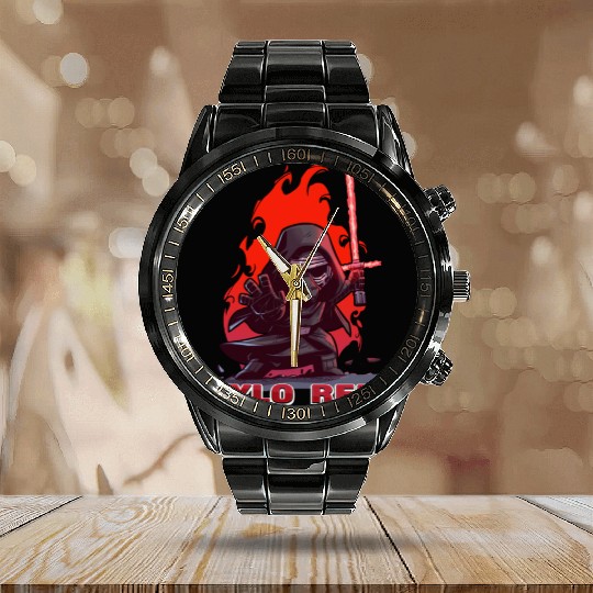 baby kylo ren Calendar Steel Band Watch