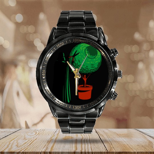 Funny Star Wars Darth Vader Gardener Calendar Steel Band Watch