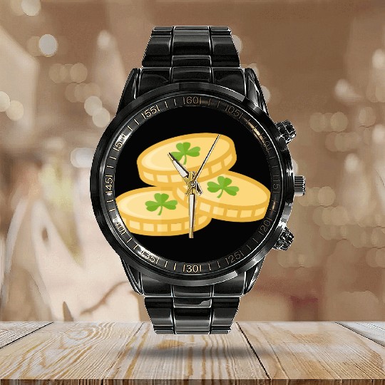 St. Patrick's Day Calendar Steel Band Watch