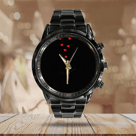 Couple Calendar Steel Band Watch