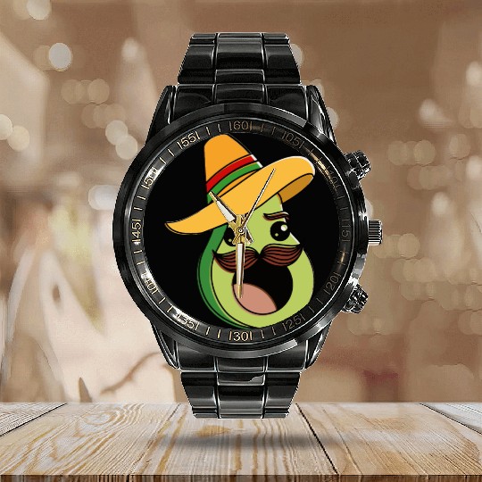 cinco de mayo Calendar Steel Band Watch