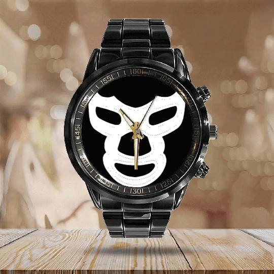 Blue Demon Calendar Steel Band Watch Mexican Luchador El Santo Lucha Lib