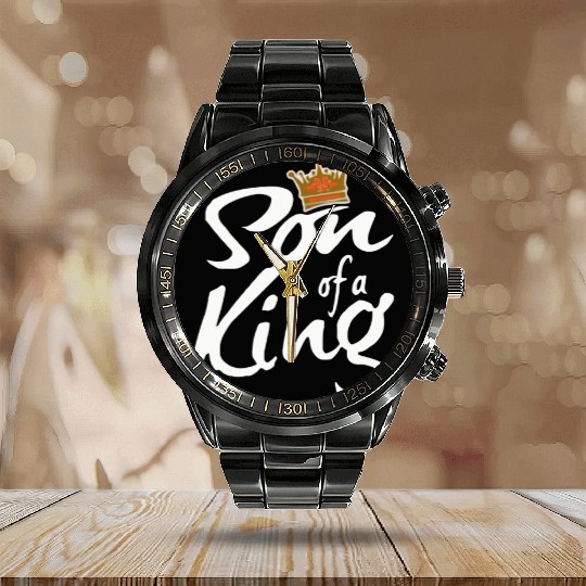 son of a king Calendar Steel Band Watch