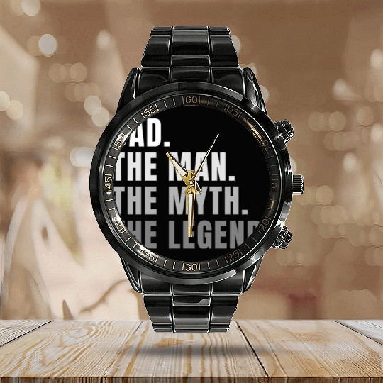 DAD Birthday, Father's Day Or Christmas Gift Calendar Steel Band Watch