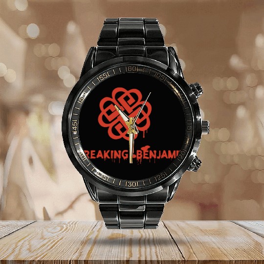 breaking benjamin band women and men lover tour ta Calendar Steel Band Watch