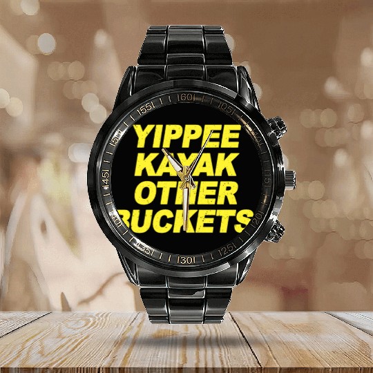 Yippee Kayak Other Buckets Brooklyn Nine Nine B99 Calendar Steel Band Watch