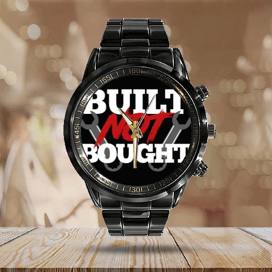 Built not bought Calendar Steel Band Watch