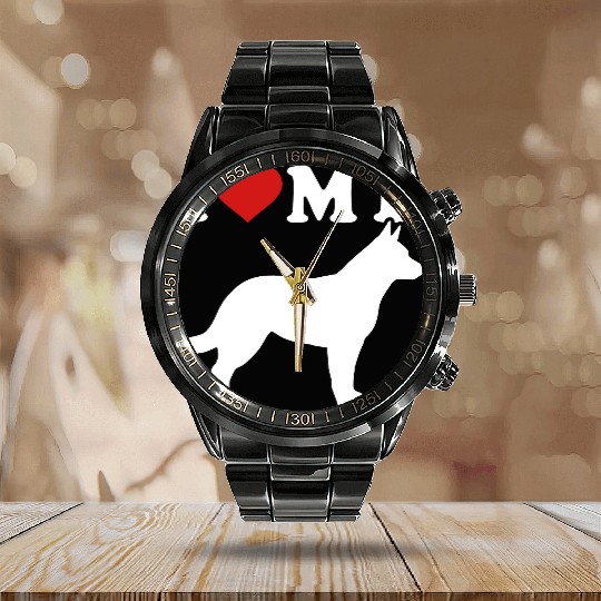 Australian Cattle Dog Calendar Steel Band Watch